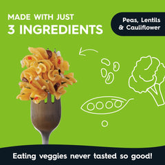 Close-up of cauliflower, lentil, and pea flour blend for Veggiecraft Rotini