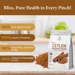 Veloto Organic Cinnamon Powder aroma signals warm, inviting flavors.