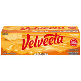 Velveeta Original block melts to a creamy texture ideal for sauces and dips.