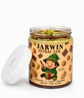 Velvet Chocolate Jarwin Dubai pistachio cream elevates desserts with creamy nut flavor.