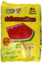 Vero Sandia Chili-Coated Hard Candy Lollipops with bold fruit flavor
