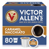 Victor Allen's Caramel Macchiato pods, 80-count box for quick mornings