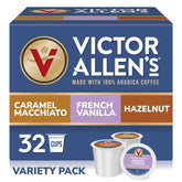 Victor Allen's Coffee variety pack 32 pods for Keurig brewers, convenient single-serve.