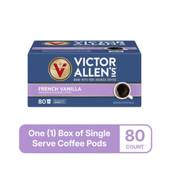 Victor Allen's coffee cup steaming with French Vanilla aroma
