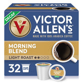 Victor Allen's Decaf Morning Blend box of 32 pods for convenient morning rituals.
