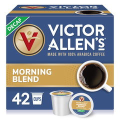 Victor Allen's Decaf Morning Blend pod for quick, smooth morning brew