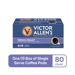 Victor Allen's French Roast pod closeup showing rich texture.