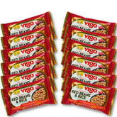 Vigo Red Beans and Rice packaging shows a quick, low-fat meal option.