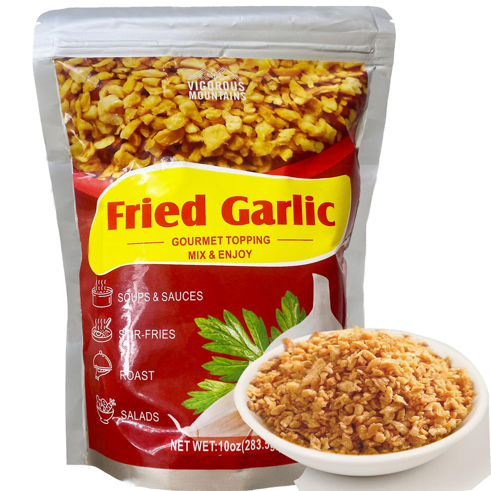 VIGOROUS MOUNTAINS crispy fried garlic bag with fresh flavor for pantry use