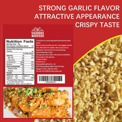 VIGOROUS MOUNTAINS crispy garlic flakes close-up rich aroma