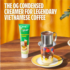 Vinamilk condensed creamer tube used in flan for creamy sweetness