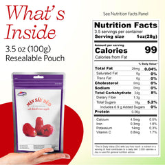 Vinamit rose-apple bag (3.5 oz): vegan and gluten-free snack option.