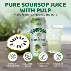 Vinut Guanabana juice closeup—pulp-forward texture for tropical sipping.