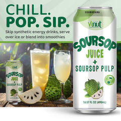 Vinut soursop juice pack 12 bottles—convenient NFC, not from concentrate.