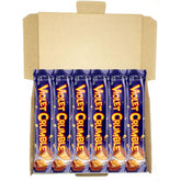 Violet Crumble 6-pack box front view for convenient snacking