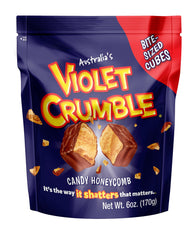 Violet Crumble bite-size chunks bar 180g, ready for on-the-go snacking