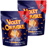 Violet Crumble honeycomb chunks in dairy milk chocolate with crisp, airy texture.