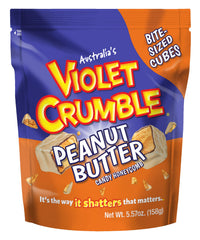 Violet Crumble Peanut Butter Chunks honeycomb closeup ideal for baking and snacking