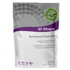 ViSalus Vi Shape Original bag front highlighting low fat and protein-rich shake.