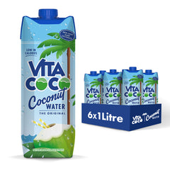 Vita Coco Original 6-pack bottles on display for convenient on-the-go hydration.