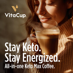 Vitacup Keto Max dark roast beans for clean energy