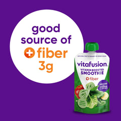 Vitafusion pouch highlights calcium, vitamin C, D and B12 support