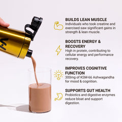 VitaHustle ONE MAX shaker cup ready for a convenient meal replacement