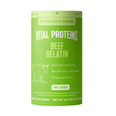 Vital Proteins Beef Gelatin Powder bottle close-up highlighting grass-fed formula for versatile cooking