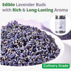 VitalForest lavender buds in a glass tea setup for fragrant infusions.