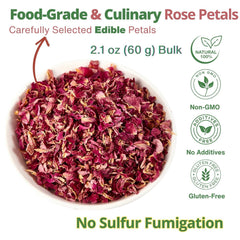 VitalForest rose petal cake decorating with vibrant edible petals