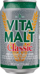 Vitamalt Classic can side, showing can design and branding