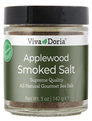 Viva Doria Applewood smoked sea salt jar for versatile cooking