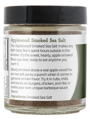 Viva Doria Applewood smoked sea salt jar packaging shows screw-top lid