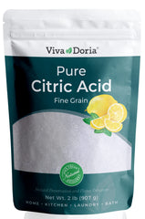 Viva Doria Citric Acid package for gourmet flavoring and preservation tasks.