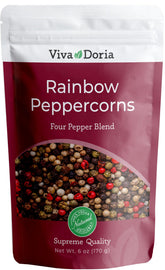 Viva Doria Rainbow Peppercorns bottle pour-ready for flavorful meals