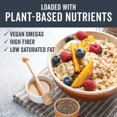 Viva Naturals chia seeds sprinkled on a salad for texture and flavor
