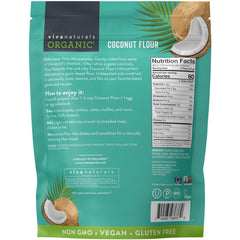 Viva Naturals Coconut Flour kitchen scene invites easy vegan baking in any recipe.