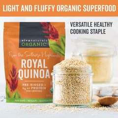 Viva Naturals quinoa from the Southern Highlands, authentic Andean origin.