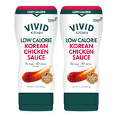 VIVID KITCHEN Korean Chicken Sauce bottle pours smoothly for quick marinade.