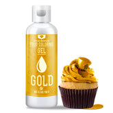 Vividye gold gel coloring bottle for bold, tasteless baking color