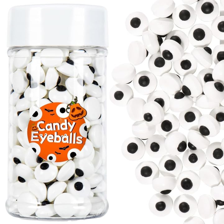 VoKaSar candy eyes 1cm for cake decorating—edible accents for spooky desserts.