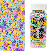 VoKaSar flower sprinkles for cake decorating add bright color to desserts.