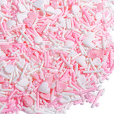 VoKaSar Valentines Sprinkles heart-jimmies decorate cupcakes with romance