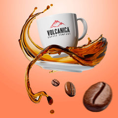 Volcanica Colombian Supremo aroma with chocolate and caramel hints for a balanced cup.