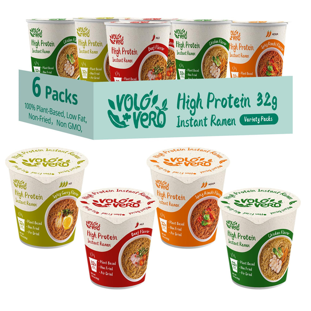 VOLO VERO ramen chicken cup with hearty broth and protein-rich noodles for quick meals