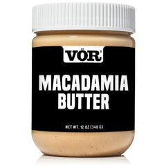 Vör Macadamia Nut Butter jar — creamy, pure macadamias for spreading.