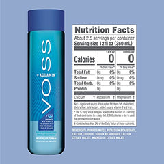 VOSS+ Aquamin 12-pack display showing convenient grab-and-go hydration