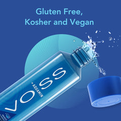 VOSS+ Aquamin bottle in gym bag ready for workouts