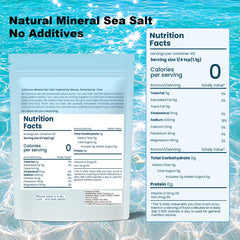 Vrixlanua Mineral Sea Salt in resealable pouch preserves freshness