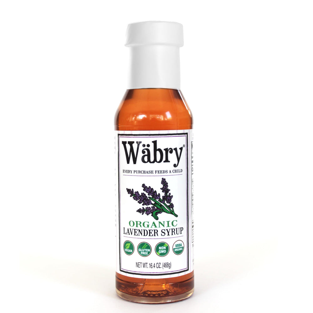 Wäbry Lavender Syrup bottle for café-quality coffees and desserts.